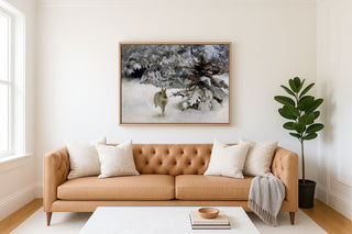 HARE IN THE SNOW - Museum Quality Art