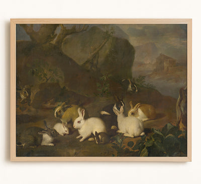 Hares in a Landscape