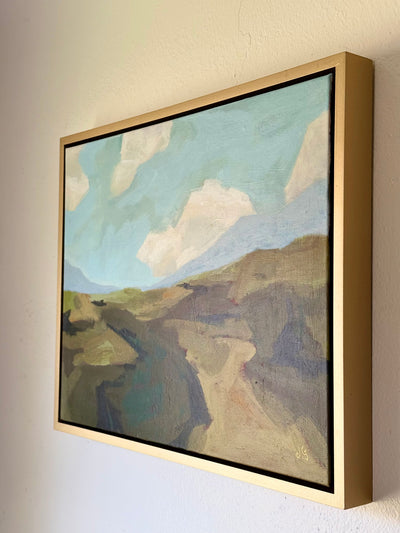 HIGHLAND HILL - FRAMED 20X16 ACRYLIC ON CANVAS