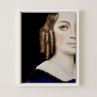 HONORIA WAS ABOUT TO GO BACK INSIDE WHEN SHE HEARD HOOFBEATS COMING UP THE DRIVE - Museum Quality Art