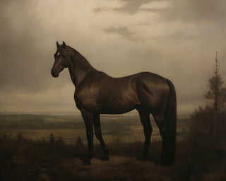 HORSE IN AN ENGLISH LANDSCAPE