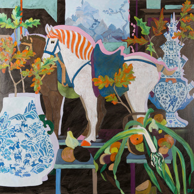 HORSES IN EARLY AUTUMN - Museum Quality Art