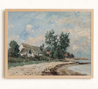 HOUSE BY THE SEASIDE - Museum Quality Art