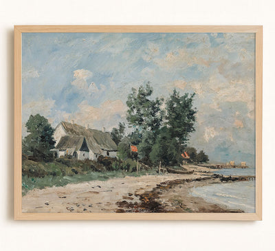 HOUSE BY THE SEASIDE - Museum Quality Art