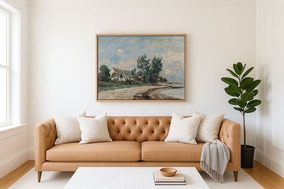 HOUSE BY THE SEASIDE - Museum Quality Art