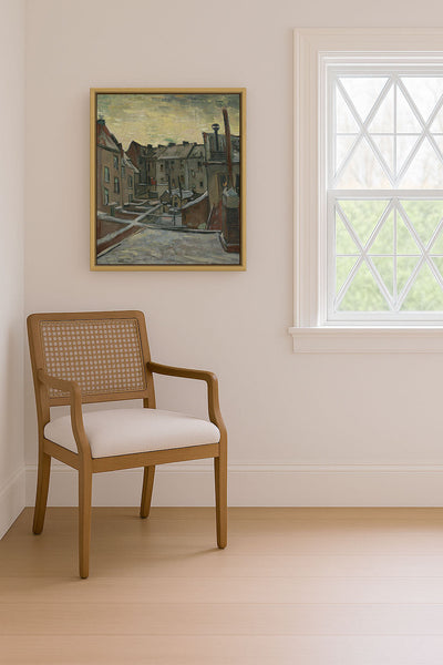 HOUSES SEEN FROM THE BACK - Museum Quality Art