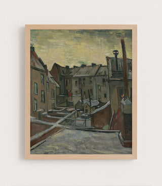 HOUSES SEEN FROM THE BACK - Museum Quality Art