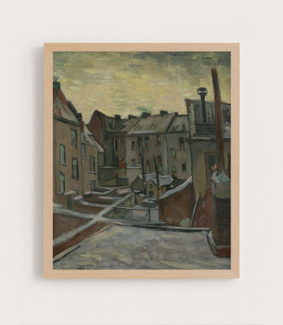 HOUSES SEEN FROM THE BACK - Museum Quality Art