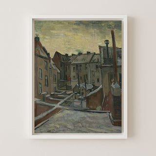 HOUSES SEEN FROM THE BACK - Museum Quality Art