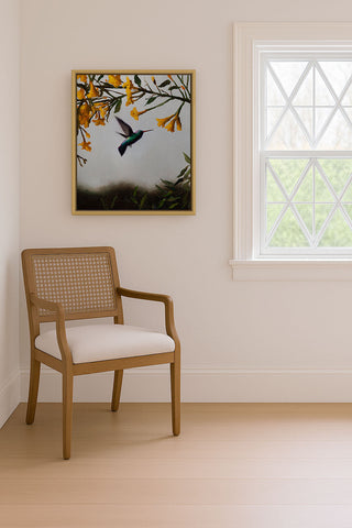 HUMMINGBIRD AT SUNSET - Museum Quality Art