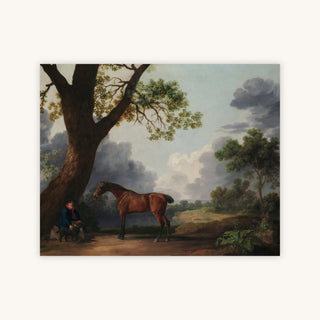 HUNTER WITH GROOM AND DOG — Primary Image