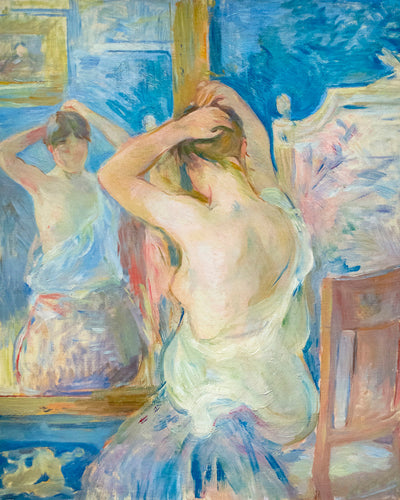 IN FRONT OF THE MIRROR - Museum Quality Art