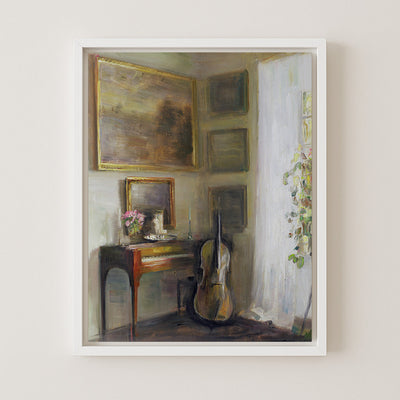 Interior With Cello and Spinet