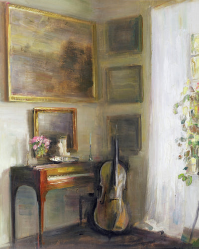 Interior With Cello and Spinet