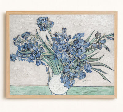 IRISES Vertical art print - Museum Quality Art