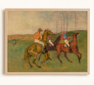 JOCKEYS AND RACE HORSES - Museum Quality Art