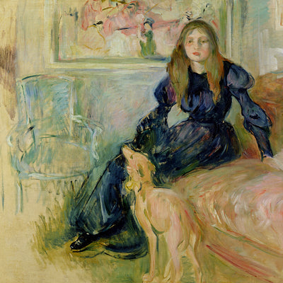 JULIE MANET AND HER GREYHOUND LAERTE