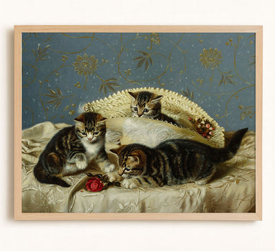 KITTENS UP TO MISCHIEF - Museum Quality Art