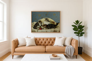 KITTENS UP TO MISCHIEF - Museum Quality Art