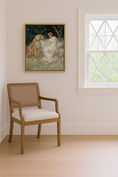 LADY AND THE TIGER - Museum Quality Art