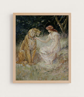 LADY AND THE TIGER - Museum Quality Art