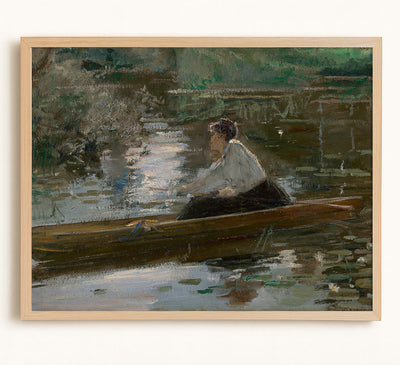 LADY IN A BOAT - Museum Quality Art