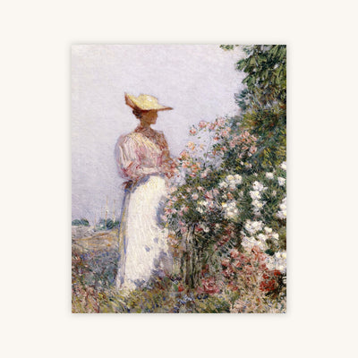LADY IN FLOWER GARDEN — Primary Image