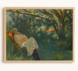 Lady in Pink on a Chaise Lounge