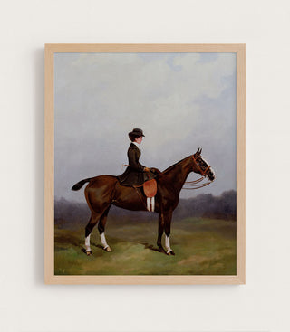 Lady Riding Side-Saddle