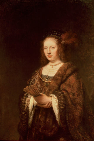 LADY WITH A FAN - Museum Quality Art