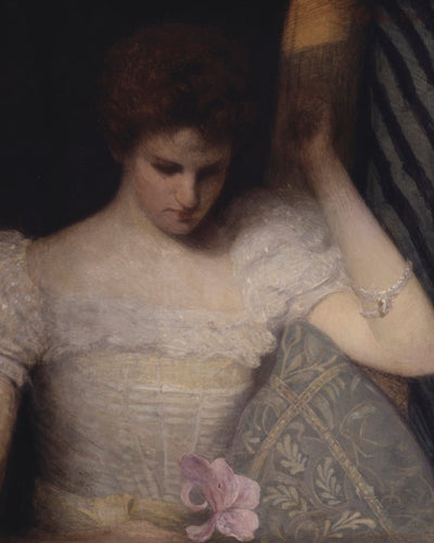 Lady with an Orchid