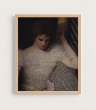 LADY WITH AN ORCHID - Museum Quality Art