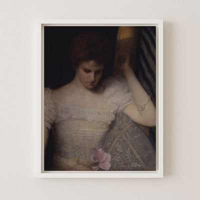 LADY WITH AN ORCHID - Museum Quality Art