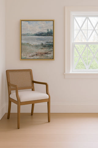 LAKESIDE WATERCOLOR - Museum Quality Art