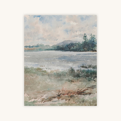 LAKESIDE WATERCOLOR — Primary Image