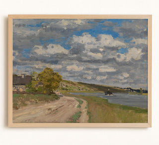 LANDSCAPE AT HONFLEUR - Museum Quality Art