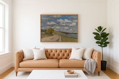 LANDSCAPE AT HONFLEUR - Museum Quality Art