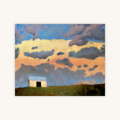 LANDSCAPE, BARN, EVENING — Primary Image