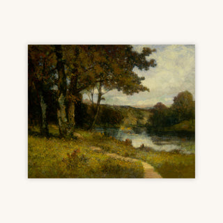 LANDSCAPE, TREES NEAR RIVER — Primary Image