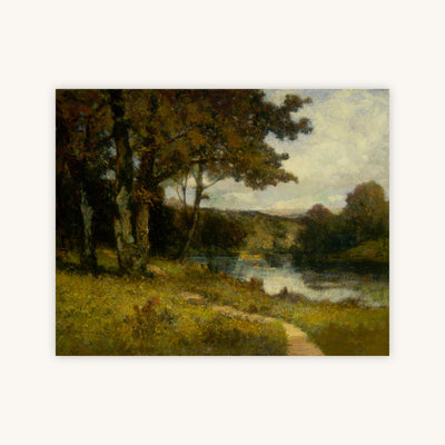LANDSCAPE, TREES NEAR RIVER — Primary Image