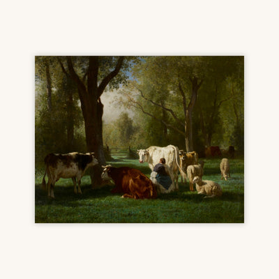 LANDSCAPE WITH CATTLE AND SHEEP — Primary Image