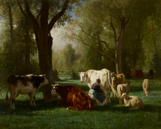 LANDSCAPE WITH CATTLE AND SHEEP