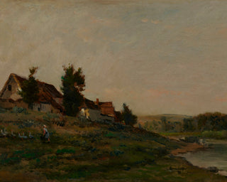 LANDSCAPE WITH COTTAGE
