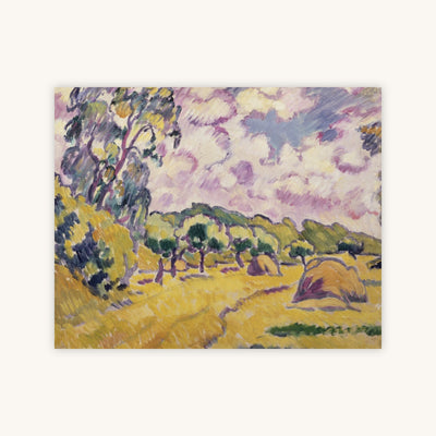 LANDSCAPE WITH HAYSTACKS — Primary Image