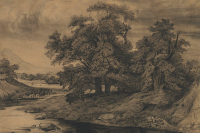 LANDSCAPE WITH LARGE TREES