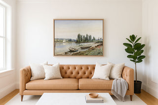 LANDSCAPE WITH SAILBOAT - Museum Quality Art