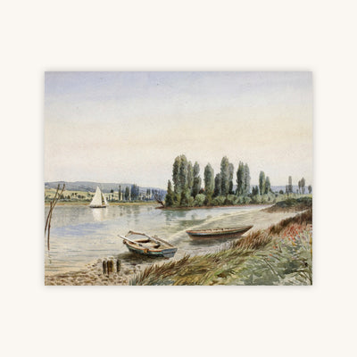LANDSCAPE WITH SAILBOAT — Primary Image