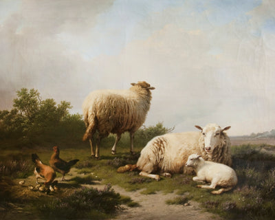 LANDSCAPE WITH SHEEP, 1867