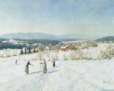 Landscape with Skiers
