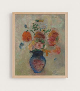 LARGE VASE WITH FLOWERS - Museum Quality Art